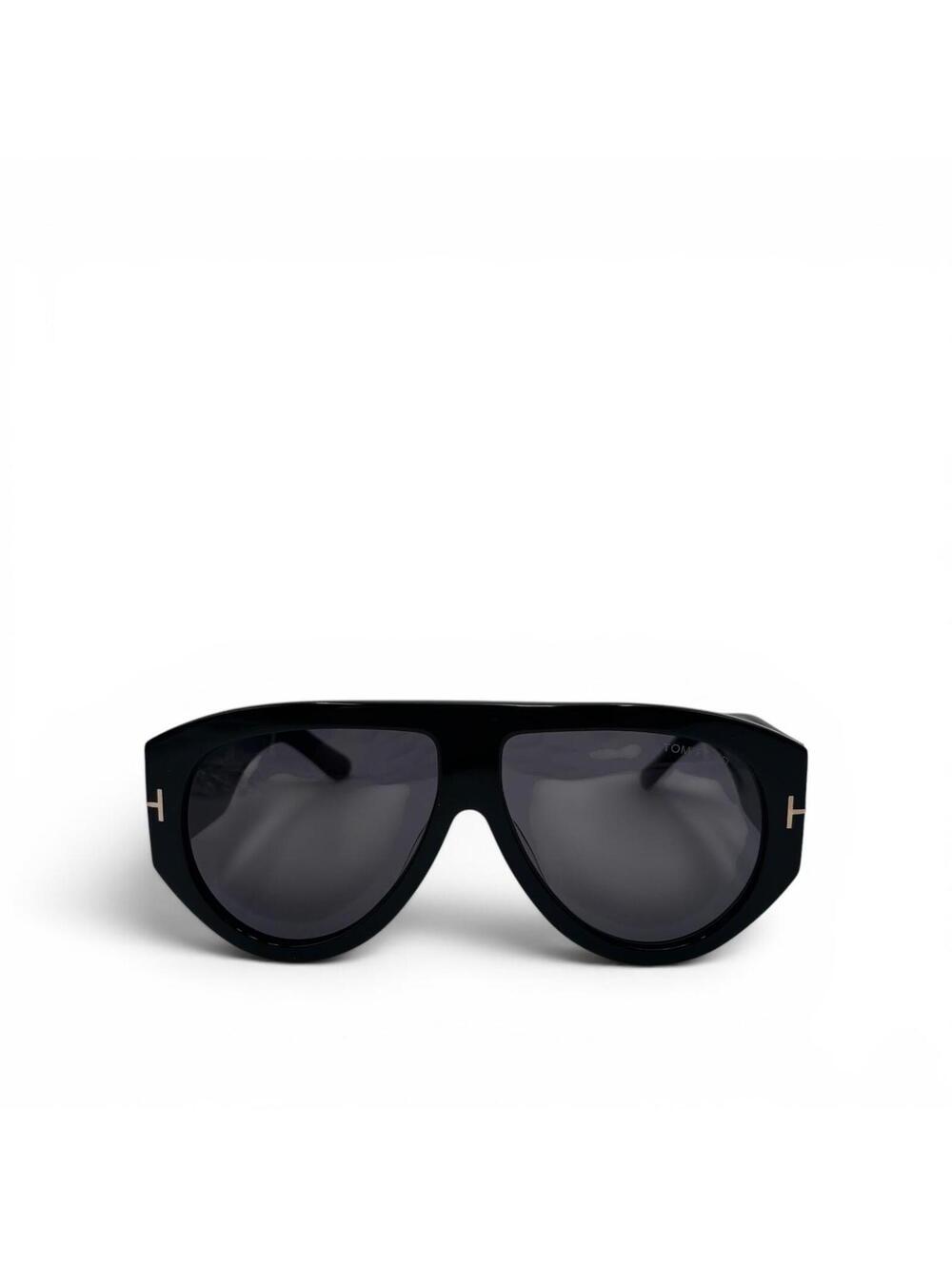 Tom Ford Bronson FT1044 Black Smoke Pilot Sunglasses